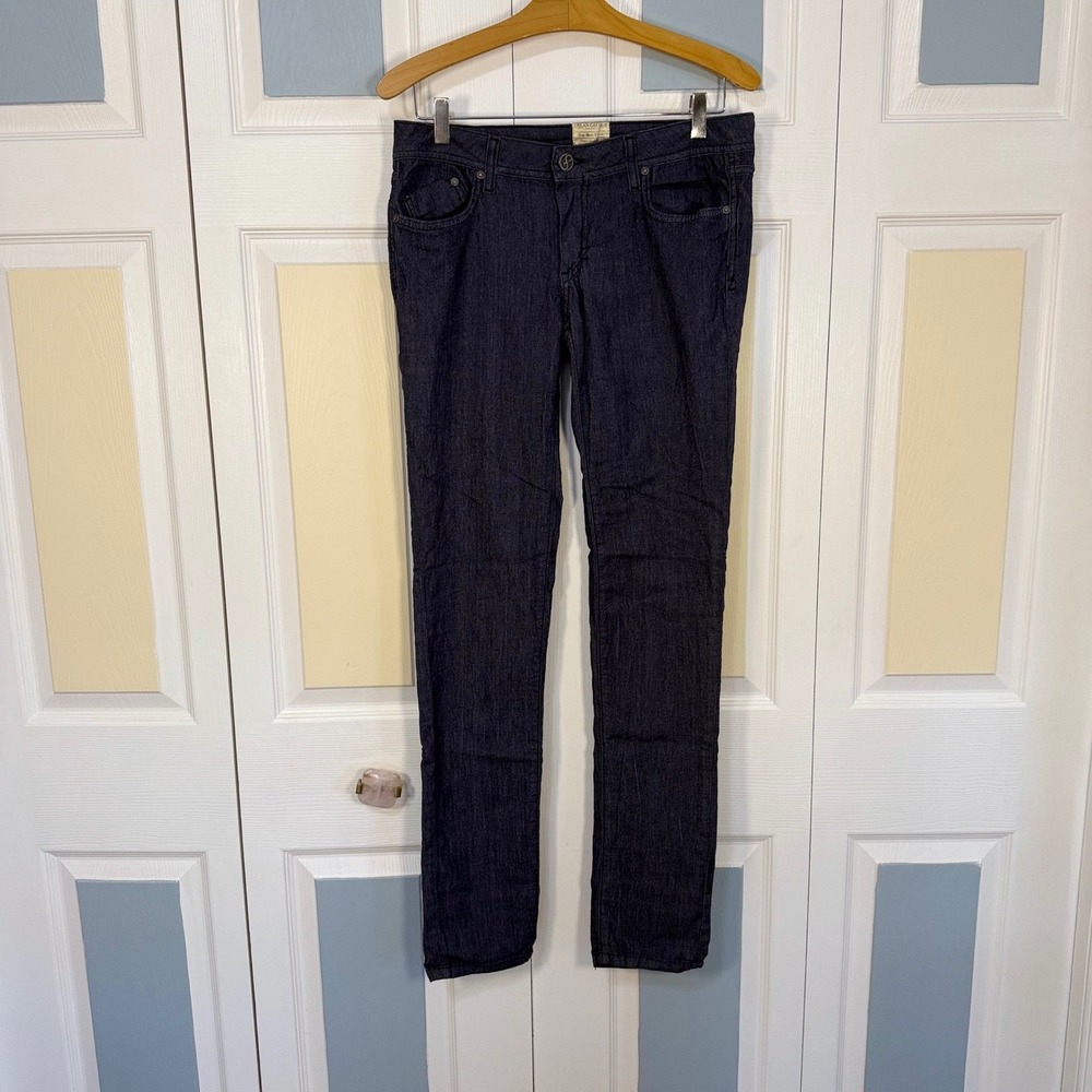 Dylan George Grace Regular Rise Skinny Jeans Dark Indigo Ring Spun Denim 30